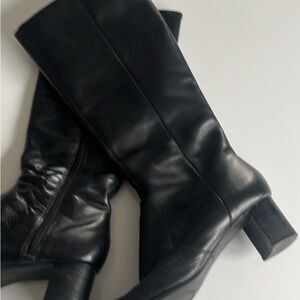 Vintage Black Leather Boots